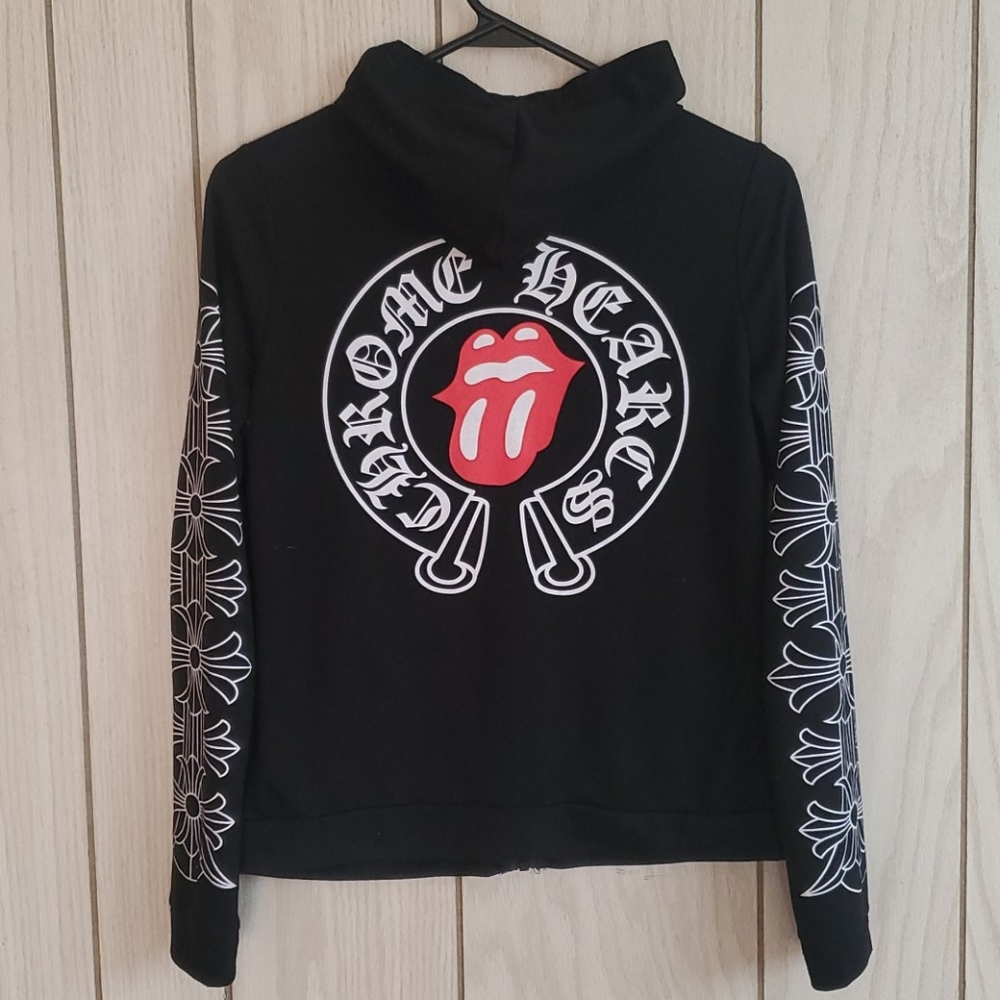 Rolling Stones Zippered Hooded